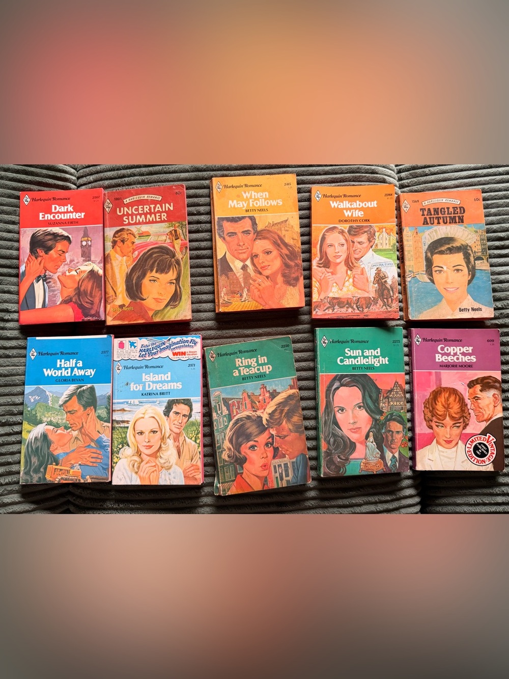 Vintage Harlequin Romance Paperback Lot - 10 books
